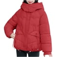 thumbnail image 2 of Fartey Womens Quilted Coat Lightweight Long Sleeve Hooded Jacket with Pockets 2025 Fashion Solid Color Outerwear Fall Winter Full Zip Warm Coats, 2 of 9