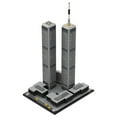 thumbnail image 1 of MOC-122768 World Trade Center (1973-2001)  Building Blocks Set Skyscraper MOC Bricks Construction Toys  1:1000, 1 of 5