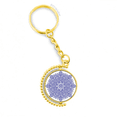 thumbnail image 1 of violet decorative classic floral pattern metal connector key chain accessory en keyholder, 1 of 3