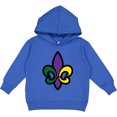thumbnail image 2 of Inktastic Fleur De Lis Mardi Gras Holiday Toddler Hoodie, 2 of 4