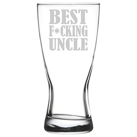 15 oz Beer Pilsner Glass Best F ing Uncle (Best Hops For Beer)