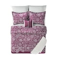 thumbnail image 2 of Mainstays 5-Piece Purple Floral Comforter Set, King, 2 of 11