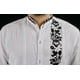 thumbnail image 4 of Guayabera Yucateca Blanca De Lino Modelo Colibrí Manga Larga, 4 of 8