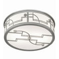thumbnail image 5 of Meyda Tiffany 174675 Revival Deco 2 Light 12" Wide Semi-Flush Drum Ceiling Fixture -, 5 of 7