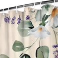 thumbnail image 3 of Pioneer Flower Floral Print Pattern Shower Curtain 72"x84" ,Bathroom Decorative Shower Curtains Set with 12 Hooks,Modern Waterproof Washable Shower Curtain, 3 of 6