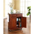 thumbnail image 2 of Pemberly Row Traditional Wood Kitchen Cart with Granite Top in Cherry, 2 of 7