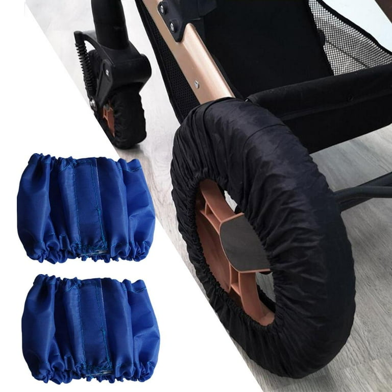 2x Stroller Wheel Cover Pram Wheel Covers Classic Protector Cover Dustproof Tire Covers for Pushchair Baby Carriage Wheelchair Accessories Walmart
