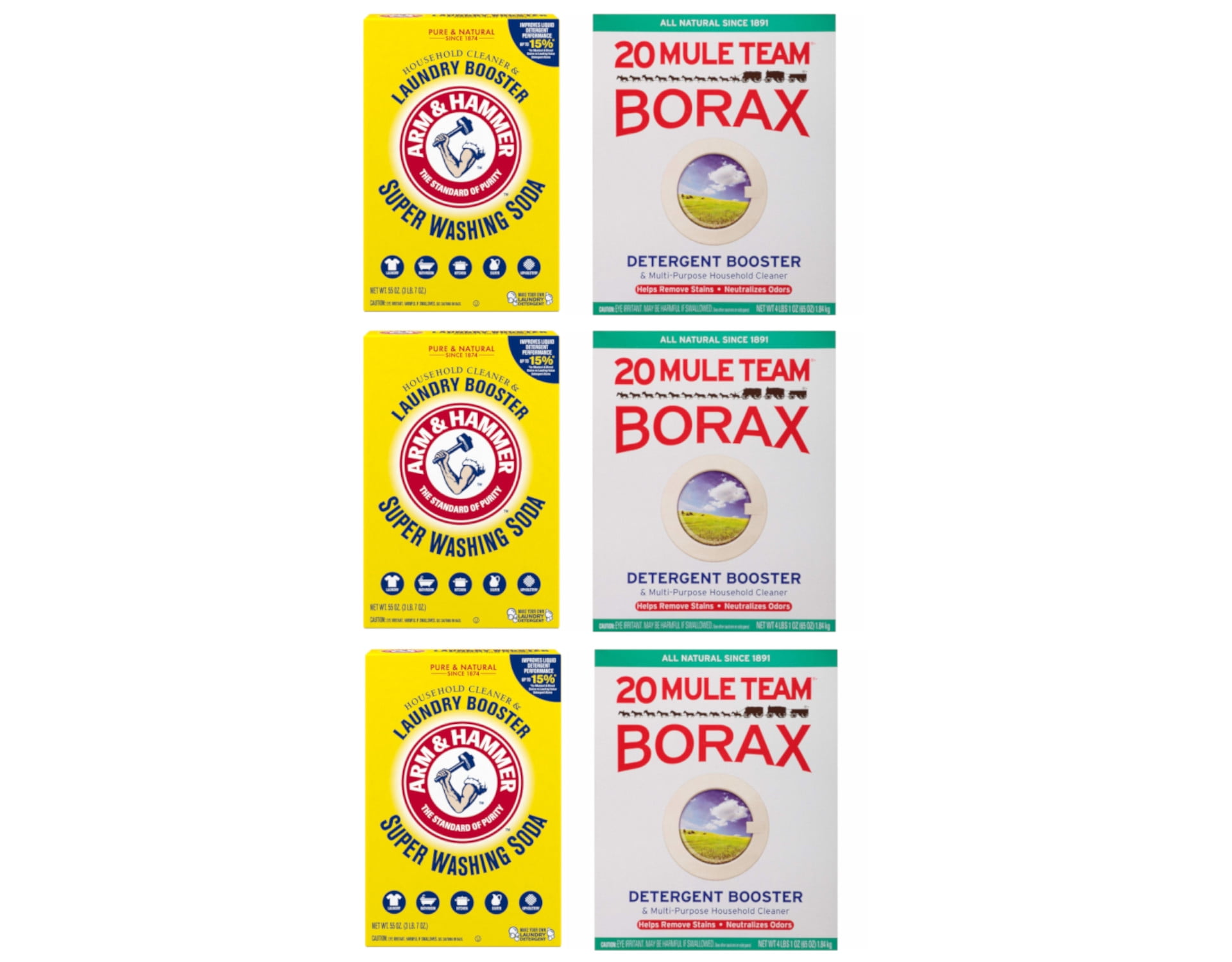 Arm & Hammer Super Washing Soda & Borax Twenty Mule Team Laundry
