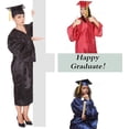 thumbnail image 5 of Misscom Unisex Shiny Graduation Cap Gown 2025 Year Charm Tassel Set for Middle High School and Bachelor, 5 of 6