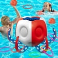 thumbnail image 2 of FeBohao Octopus Pool Toys, 2-in-1  Inflatable Basketball Hoop & Ring Toss Yard Games Family Party, 2 of 7