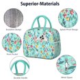 thumbnail image 4 of Womens Pioneer Flower Floral Print Pattern Lunch Box for Work,Insulated Lunch Bag for Women,Loncheras Para Mujer,Leakproof Adult Lunch Bag for Work,Beach,Travel,Picnic,Camping, 4 of 7