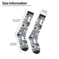 thumbnail image 2 of Pofeuu Cute Dog Faces Print Stockings, Adult Running Hiking Socks for Youth and Adult, 2 of 6
