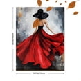 thumbnail image 3 of Lady in Red Dress Art Decorative Painting/Canvas Print， Suitable for Living Room， Bedroom， Office， Hotel， Gallery and Hallway Decoration., 3 of 8