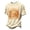 Beige, variant on LNZGNM Halloween T-shirts for Men Short Sleeve Crew Neck Pumpkin Comfortable Soft with Breathable Pullover Halloween Party Festive,Blue(S)