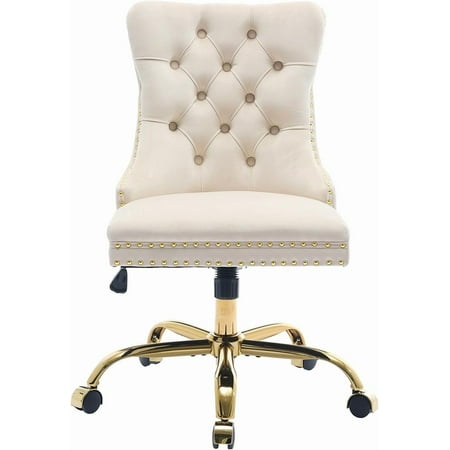 upholstered tufted office chair with product
