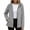 Gray, variant on Enjoytime Rain Jacket Women Waterproof Long Sleeve Button Down Zipper Raincoat Lightweight Outdoor Travel Windbreaker With Hood