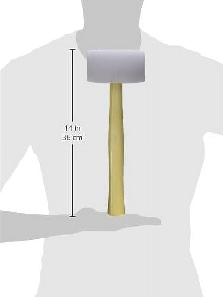 Kraft Tool Rubber Mallet,Non-Marring,13-3/4in. FC551