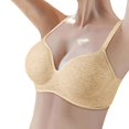 thumbnail image 2 of Mepaouo Women's Plus Size Bras Cotton Minimizer Underwire Full Coverage Seamless Everyday Bralette, 2 of 3