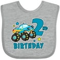 thumbnail image 3 of Inktastic 2nd Birthday Monster Truck Boys Baby Bib, 3 of 4
