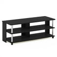 thumbnail image 2 of Furinno Sully 3-Tier TV Stand for TV up to 48, Americano, Stainless Steel Tubes, 2 of 6