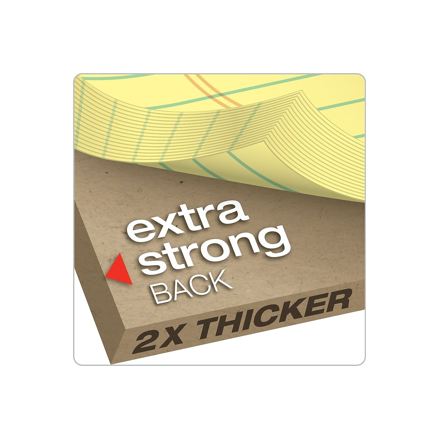 TOPS, TOP20032, Gold Fibre Premium Rule Writing Pads - Letter, 4 / Pack