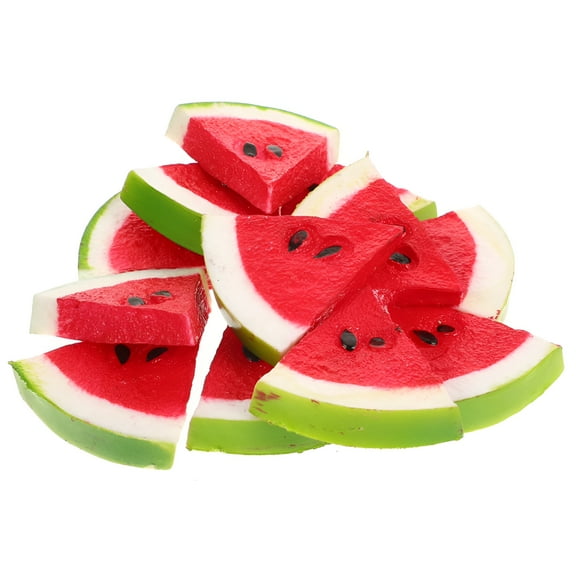 LAMIRO 12 Pcs Simulated Watermelon Slices Artificial Fruit Party Decoration Ornament Child