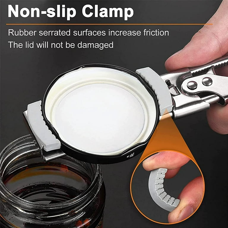 Adjustable Multifunctional Stainless Steel Can Opener，adjustable Stainless  Steel Can Opener，fullofcarts Jar Opener for Weak Handsfor Any-size Lids