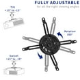 thumbnail image 6 of VIVO Universal Adjustable Ceiling Projector Theater Mount Black | Extending Arms, 6 of 8