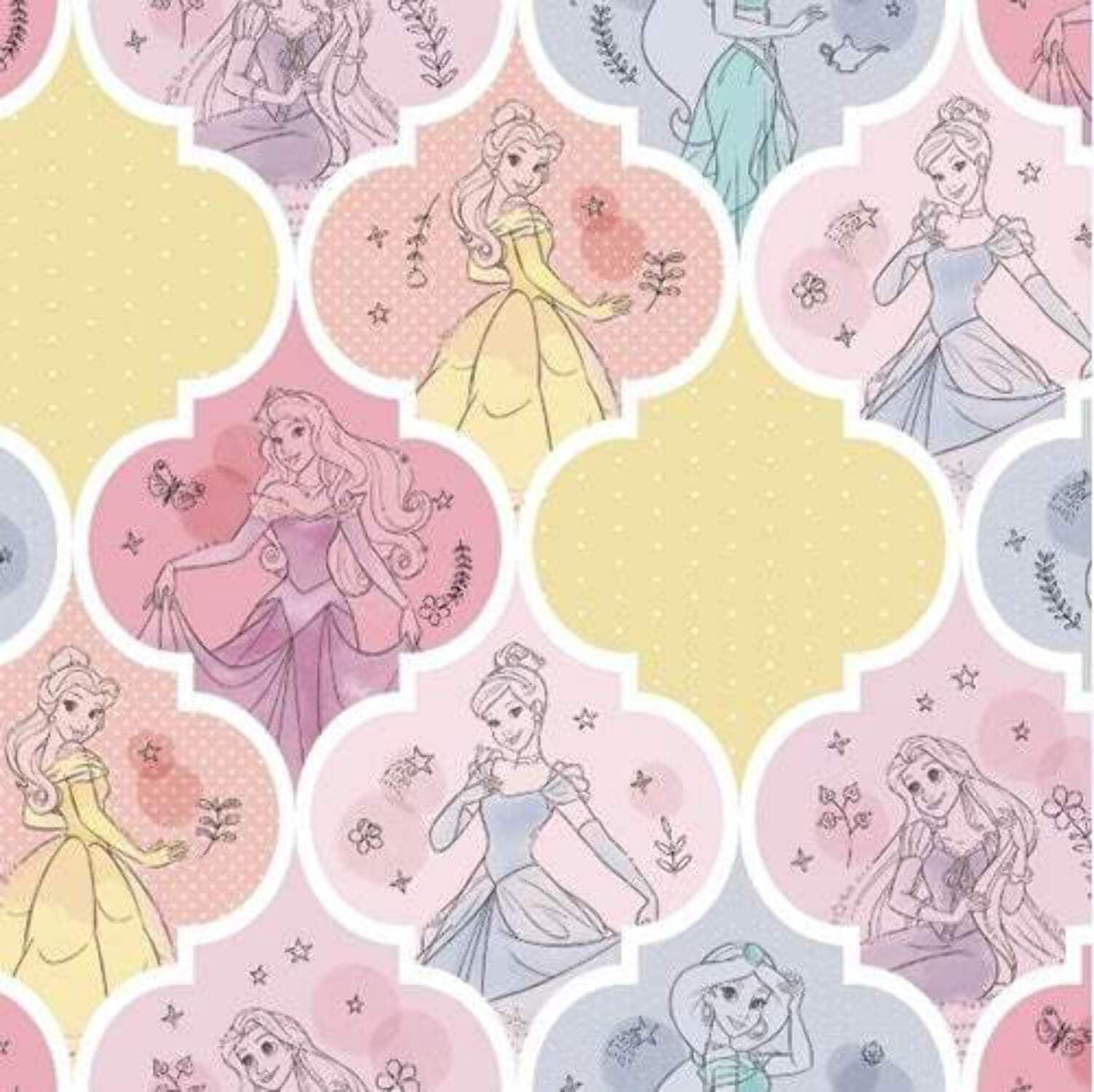 Handmade Valance, Curtain Panel, or Pillow Cover Disney Princess