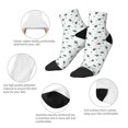 thumbnail image 3 of Bingfone Hand Drawn Turtle Design Patterned Men's Women's Casual Cotton Socks, 3 of 5