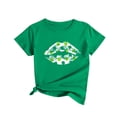 thumbnail image 4 of ZZwxWA St Patricks Day Shirt Green Shirts for Women Shamrock Womens Plus Size Tops Short Sleeve Casual Trendy, 4 of 6