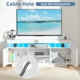 thumbnail image 5 of TV Stand with LED Lights for TVs up to 65 Inch TV Console Storage Cabinet Entertainment Center, 5 of 11