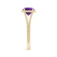 thumbnail image 5 of ANGARA Natural 1.15 ct Amethyst Twist Rope Split Shank Ring in 14K Yellow Gold for Women (Size-7mm) | February Birthstone, Birthday, Anniversary, Jewelry Gift for Women | Natural Amethyst Ring, 5 of 10