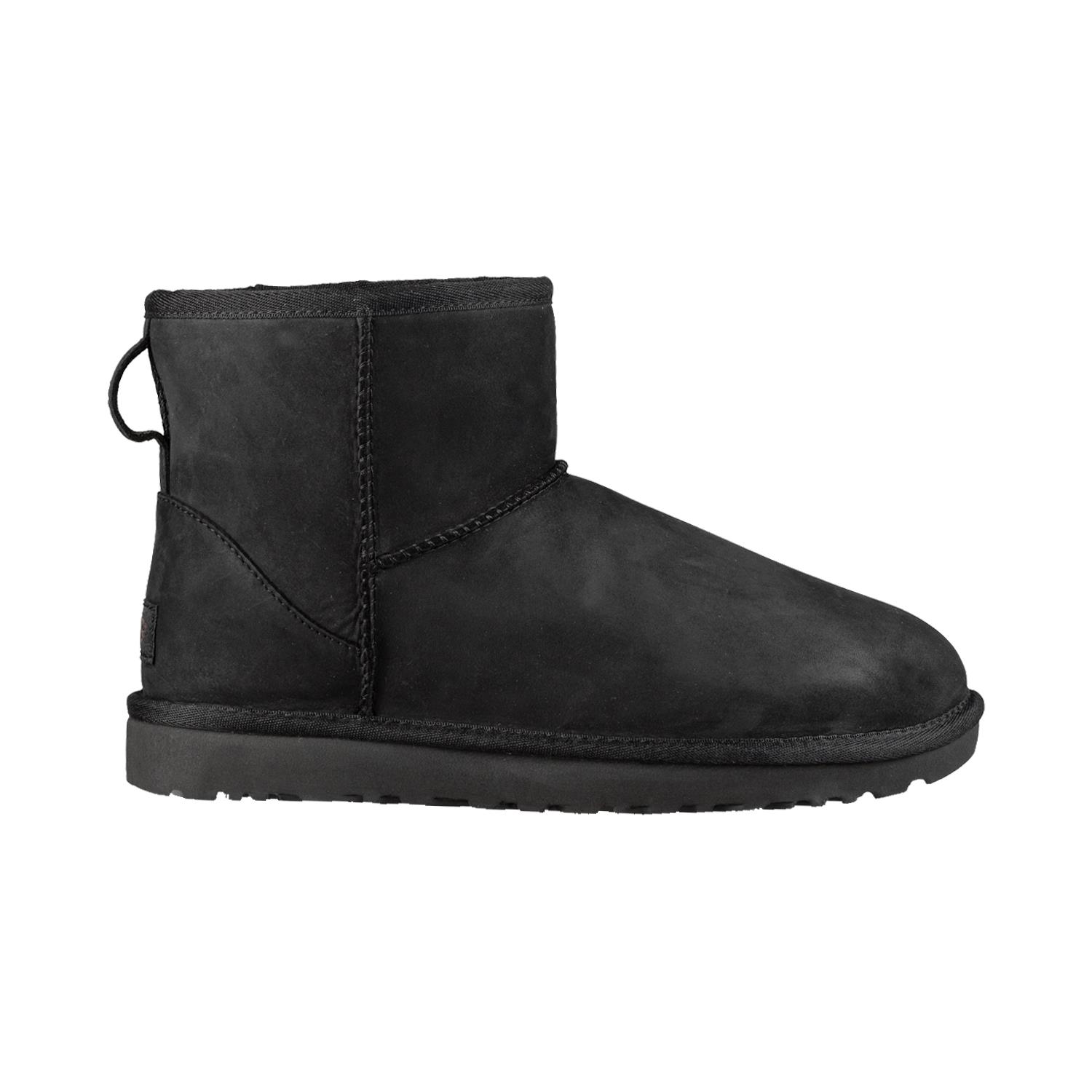 UGG Women's Classic Mini Black Leather
