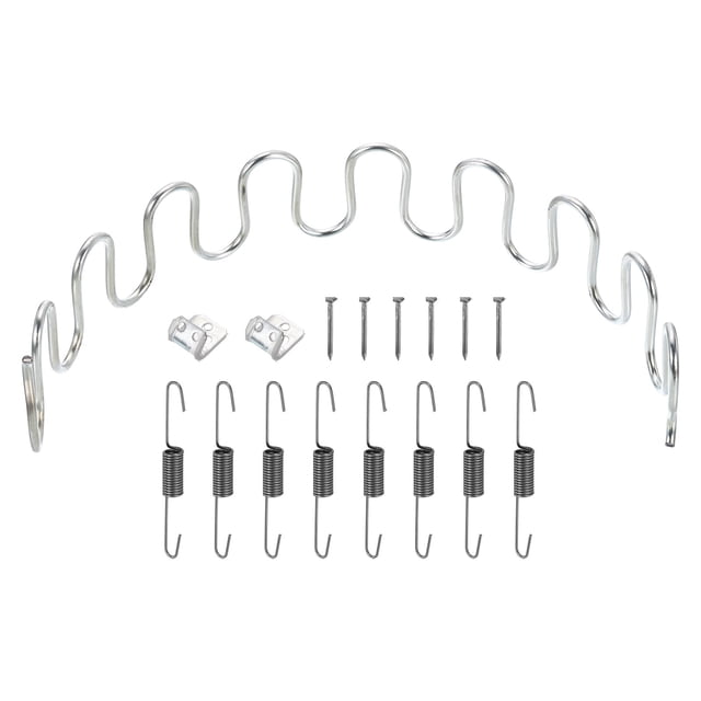 Kit de Remplacement de Ressort de Rembourrage, Kit de Réparation en Acier au Carbone 15.75 Pouces, Noir