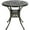Dark Bronze, variant on MEETWARM 31" Round Patio Bistro Table, Outdoor Cast Aluminum Small Dinning Table with 2" Umbrella Hole, White