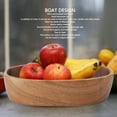 thumbnail image 3 of Para Servir De Nogal Con Diseño En Forma De Barco, Bandeja De Nogal, Varios Aperitivos Y Frutas Para Servir En La Mesa De Comedor, Bar, Sala De Estar, 3 of 7