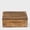 Brown, variant on Scallop Wooden Box, Medium, Light Burnt Over Grey Decorative Box with Lid with Felt Pads Underneath & Wooden Carving, Unique Handmade Mangowood Keepsake Storage Box for Home, 7.5 x 4.5 x 3