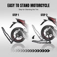 thumbnail image 4 of Soporte para moto Jack Boss delantero y trasero con capacidad de 500 kg, 4 of 7