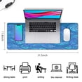thumbnail image 5 of Purple Flower-shaped Ocean Waves&nbsp;mouse Padswaterproofno Slip&nbsp;Line Series for Office Home Work Gaminggaming Mouse PadRubber Base Mousepad with Stitched Edges 31.5x11.8inches, 5 of 7