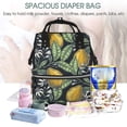 thumbnail image 5 of Daiia Citrus Fruits Elegant Lemons Large Capacity Baby Bag Waterproof Stylish Diaper Bag Mummy Backpack Adjustable Straps Diaper BagBaby Essentials Bag, 5 of 6