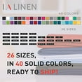 thumbnail image 3 of LA Linen TCpop72x72-TurquoiseDrkP52 Nappe Carrée en Polyester Popeline, Turquoise Foncé - 72 x 72 Po., 3 of 4