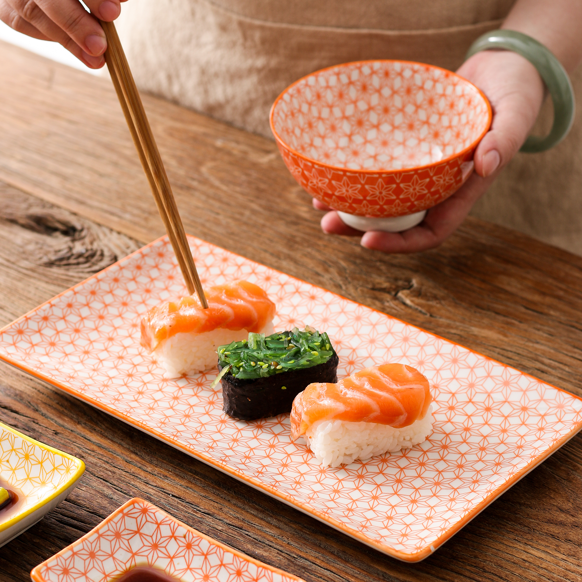 Sushi Plates Set of 2 Sushi Plates Vancasso Natsuki Sushi Set Porcelain