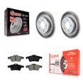 thumbnail image 1 of Transit Auto Rear Coated Disc Brake Rotors and Semi-Metallic Pads Kit for Car Mazda 3 Sport KGS-101341, 1 of 11
