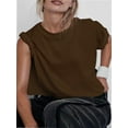 thumbnail image 2 of Workout Crop Tops for Women Loose Fit Breathable Yoga T Shirts Running Athletic Cropped Workout Tops, 2 of 4