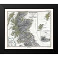 thumbnail image 2 of Stieler 14x12 Black Modern Framed Museum Art Print Titled - Northern England Scotland - Stieler 1885, 2 of 5