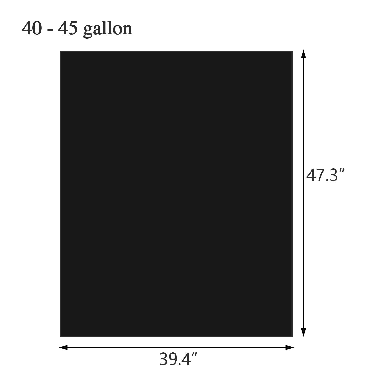 45 Gallon Trash Bags 3 MIL 25PCS Large Heavy Duty Garbage Rubbish Bags Black