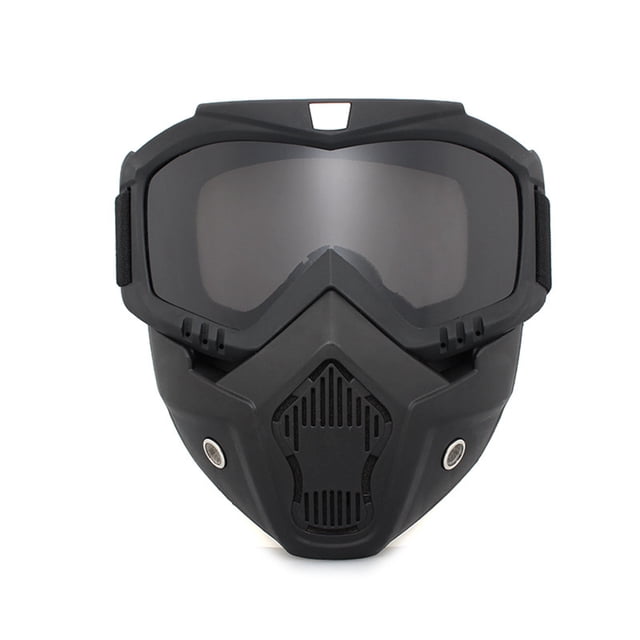 Casco para montar al aire libre, casco para gafas de motocicleta con gafas para montar en casco con protector facial optimizado para la excelencia NikouMX herramienta