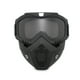 thumbnail image 1 of Casco de gafas de motocicleta con protector facial, gafas de protección ocular a prueba de viento para conducción al aire libre, lente gris VoborMX herramienta, 1 of 5