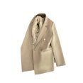 thumbnail image 2 of Fashnice Veste d'Extérieur pour Femmes, Blazer à Double Boutonnage, Cardigan Décontracté pour Bureau, Gingembre 2TG, 2 of 5